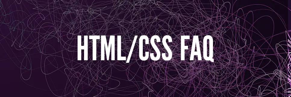 Вопросы и ответы по HTML-верстке сайта